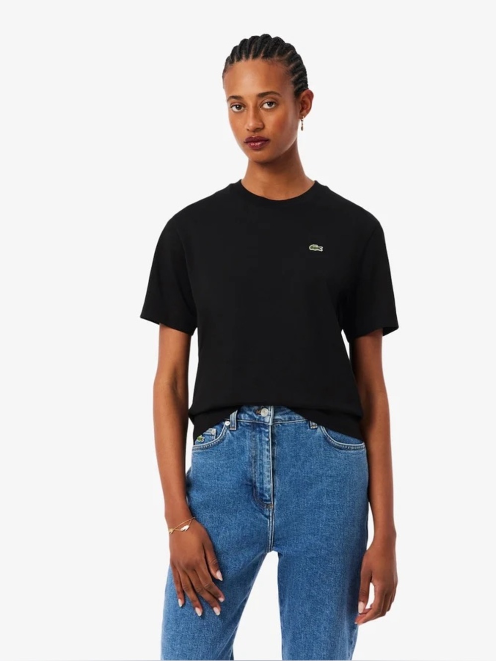 Lacoste Classic Women’s Crewneck T-Shirt - Black